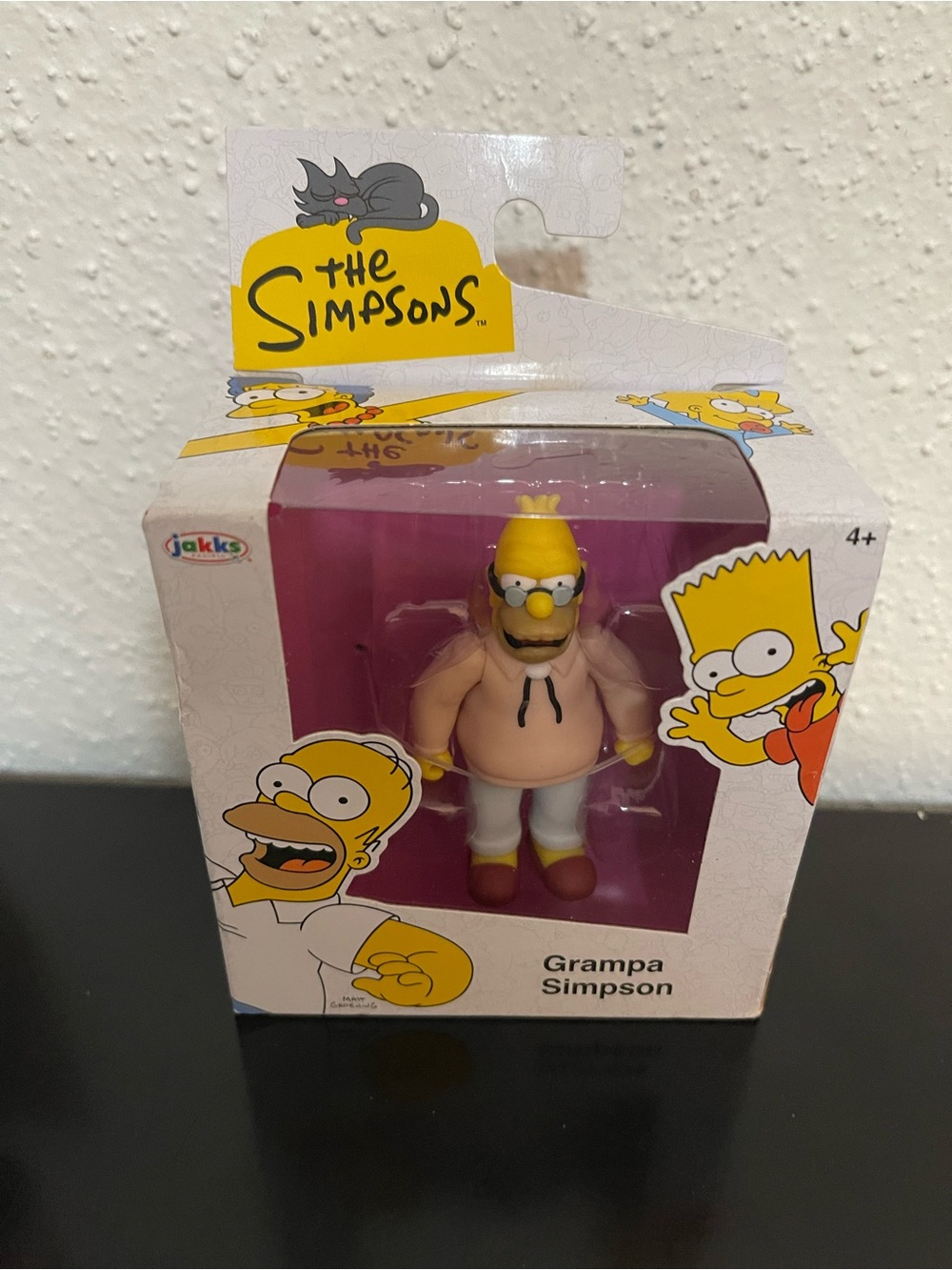 The Simpsons Grampa Simpson Figure - Yellow, Pink, White
